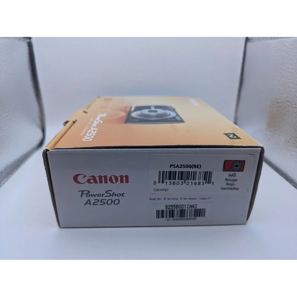Canon PowerShot A2500 Digital Camera Box and Pictured Manuals ONLY- NO CAMERA